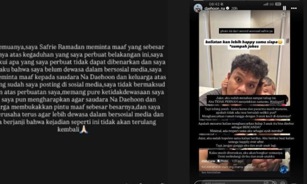 Permintaan Maaf Safrie Ramadhan Pada Na Daehoon