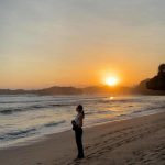 Tatjana Saphira Di Pantai Gunung Kidul, Cantiknya Bikin Terpana!