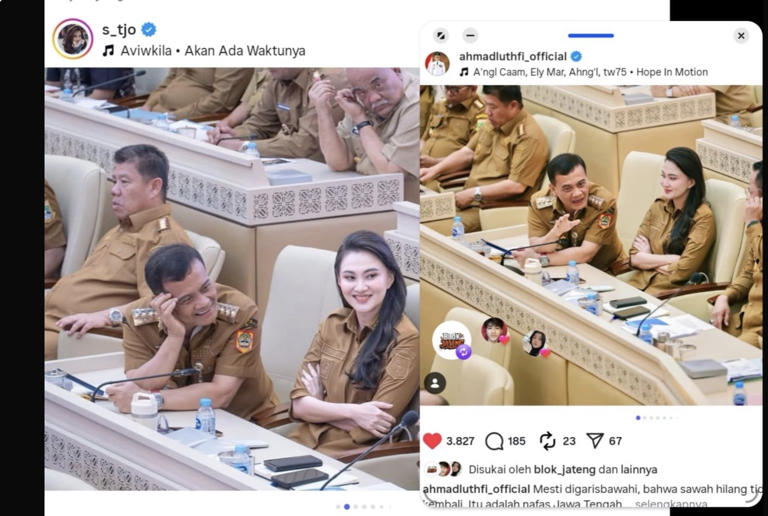 Mendadak Viral! Sherly Dan Ahmad Luthfi Unggah Foto Serupa
