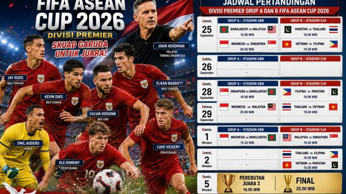 FIFA ASEAN Cup 2026 Di Mulai, Matchday Timnas Indonesia